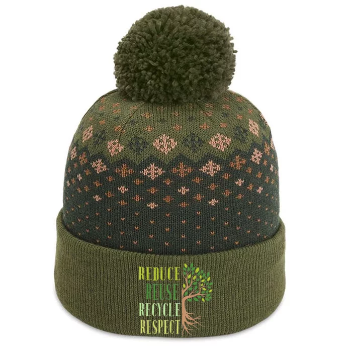 Reduce Reuse Recycle Climate Crisis Environmental Activism The Baniff Cuffed Pom Beanie