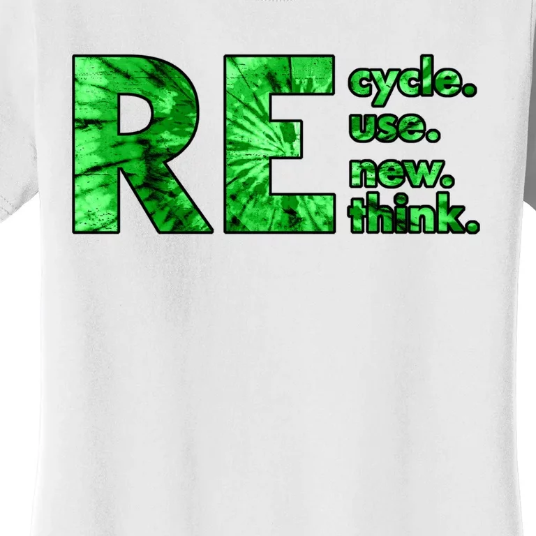 Recycle Reuse Renew Rethink Crisis Environmental Activism Women's T-Shirt