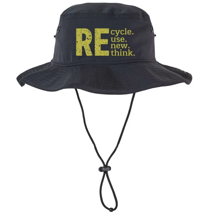 Recycle Reuse Renew Rethink Crisis Environmental Activism Legacy Cool Fit Booney Bucket Hat