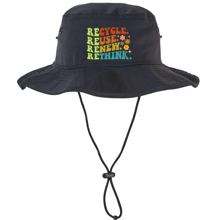 Recycle Reuse Renew Rethink Earth Day Environmental Activism Legacy Cool Fit Booney Bucket Hat