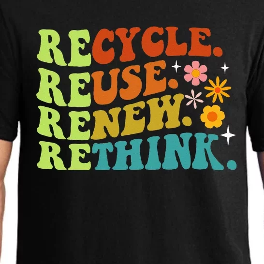 Recycle Reuse Renew Rethink Earth Day Environmental Activism Pajama Set