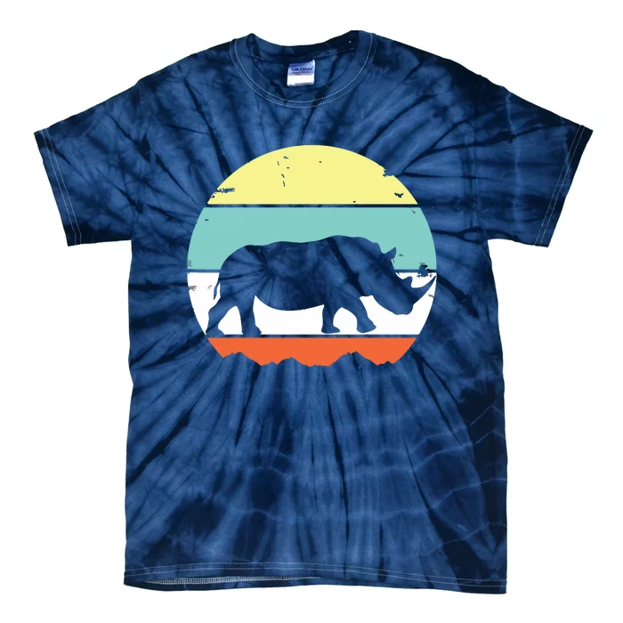 Rhinoceros Rhino Retro Style Vintage Men Women Classic Gift Tie-Dye T-Shirt