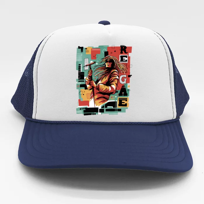 Retro Reggae Trucker Hat