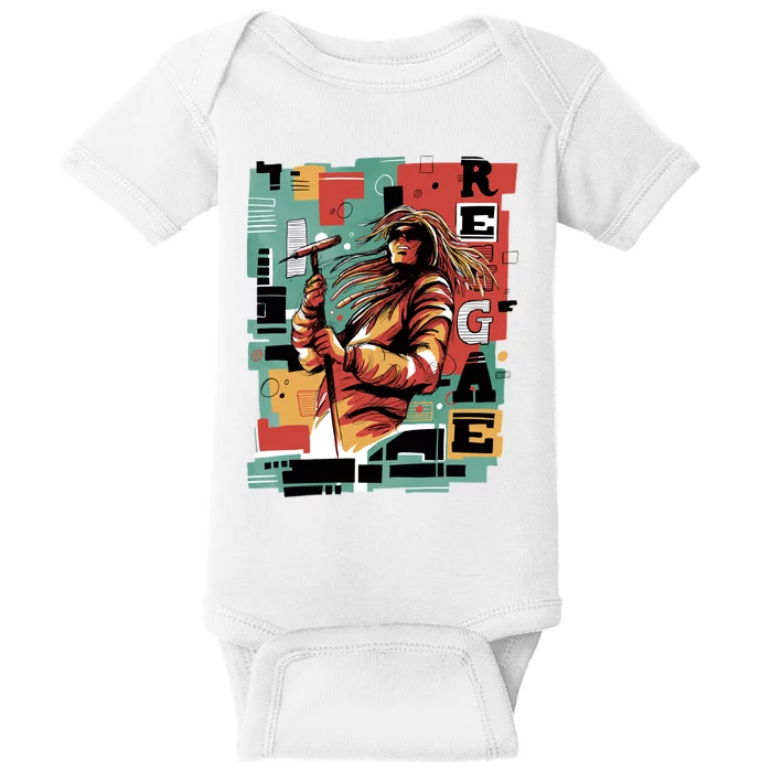 Retro Reggae Baby Bodysuit