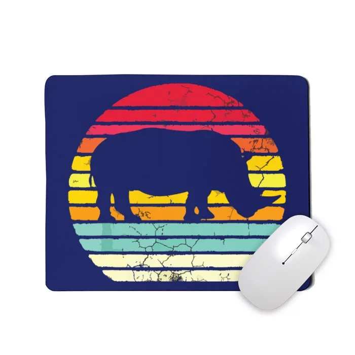 Retro Rhino Mousepad