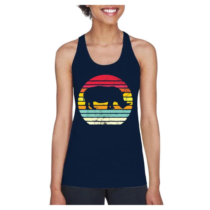 Retro Rhino Women's Racerback Tank