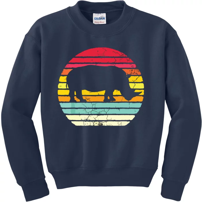 Retro Rhino Kids Sweatshirt