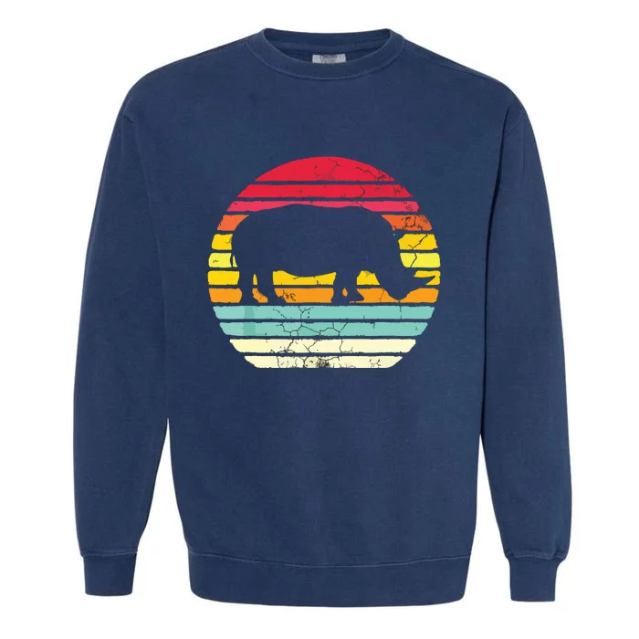 Retro Rhino Garment-Dyed Sweatshirt