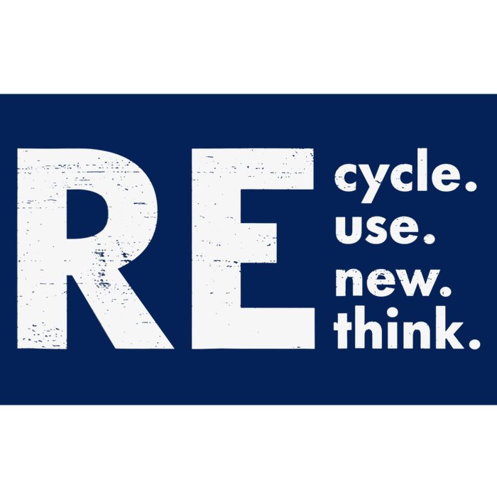 Recycle Reuse Renew Rethink Crisis Environmental Activism Bumper Sticker