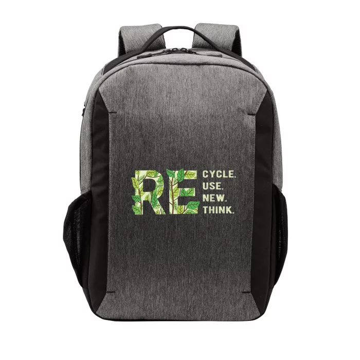 Recycle Reuse Renew Rethink Vector Backpack