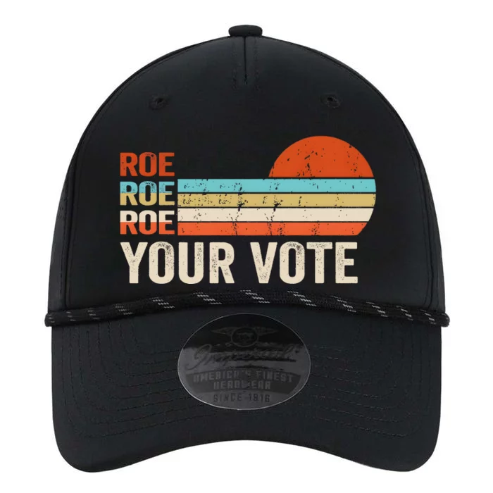 Roe Roe Roe Your Vote Vintage Retro Performance The Dyno Cap