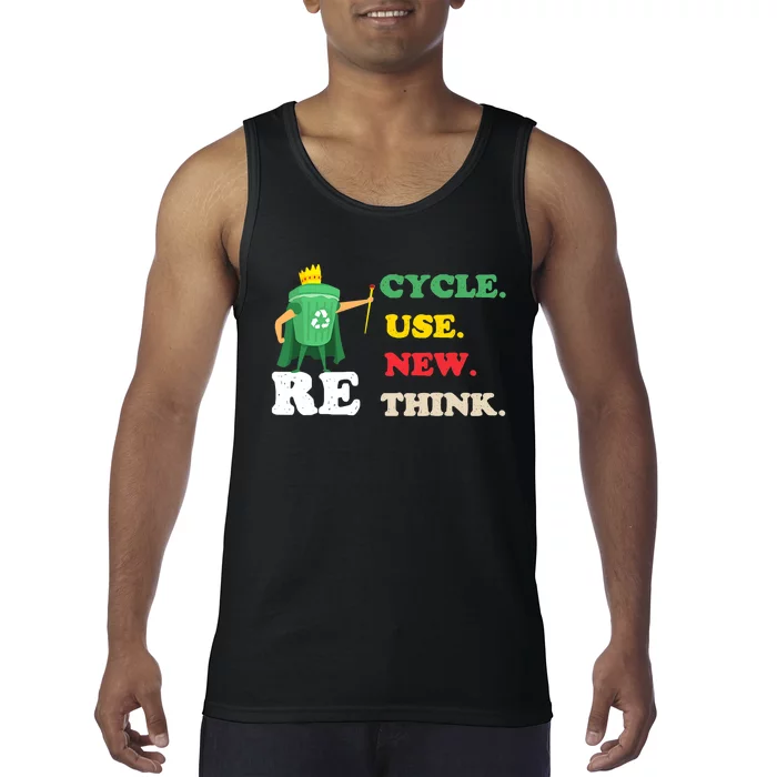 Recycle Reuse Renew Rethink Crisis Environmental Activism 23 Tank Top