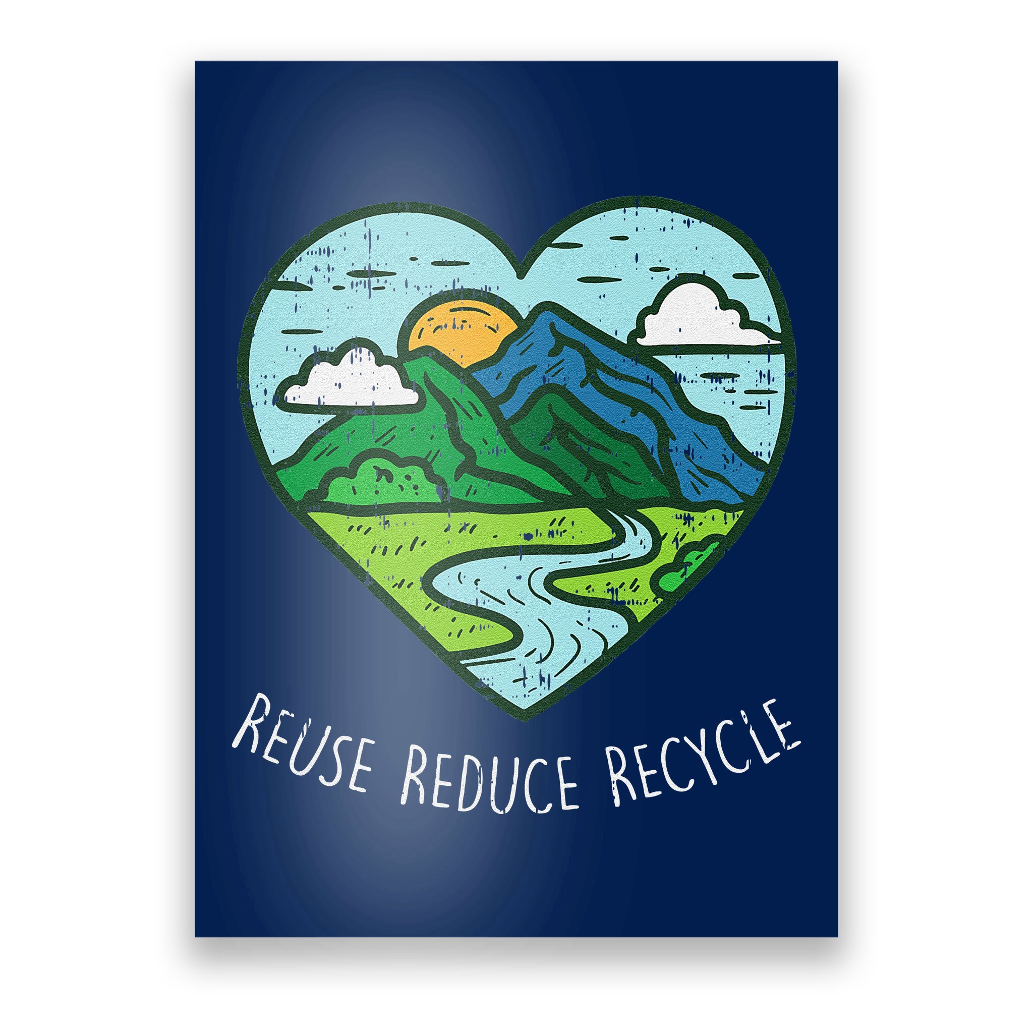 Reduce Reuse Recycle Mug, Recycling Coffee Mug With Earth Day Quote, Mug  for Environmentalist, Eco Conscious Gift Idea, Recycling Symbol 