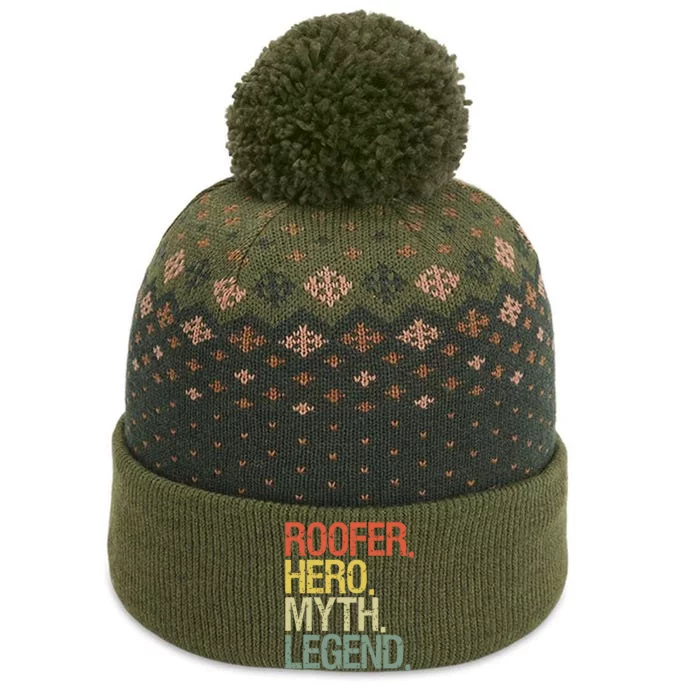 Roofer Roofing The Baniff Cuffed Pom Beanie