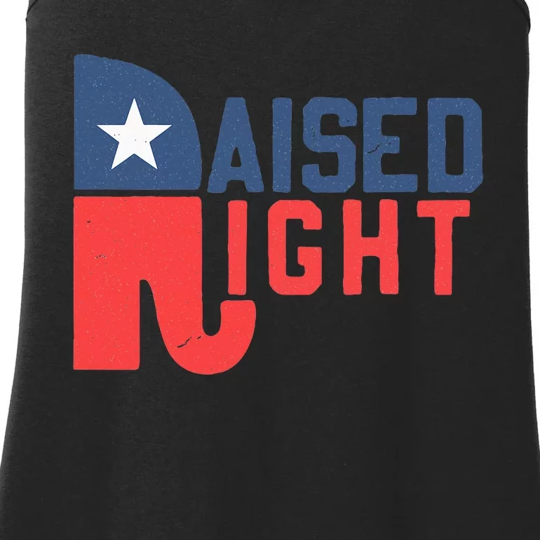 Raised Right Republican Elephant Funny Republican Gifts Ladies Essential Tank