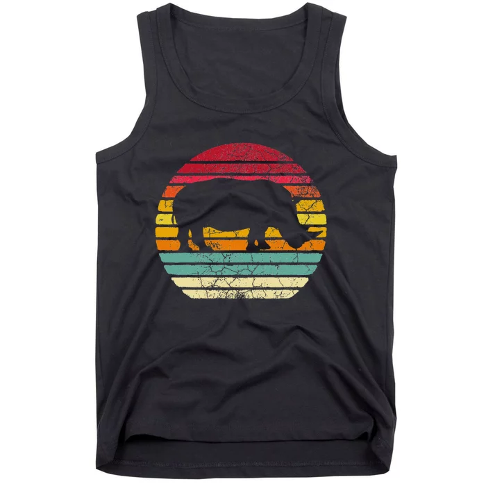 Rhinoceros Rhino Retro Style Vintage Women Classic Gift Tank Top