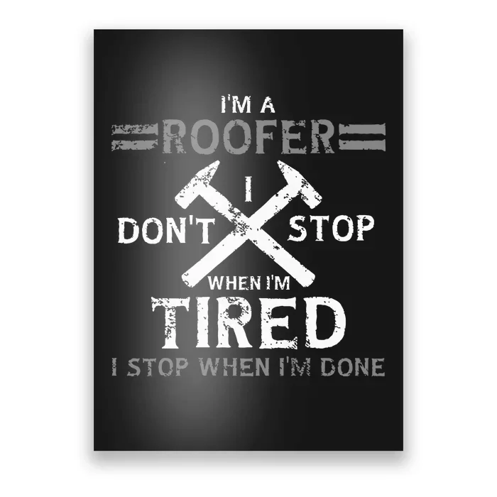 Roofing Roofer Poster