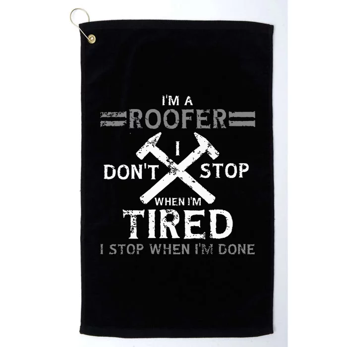 Roofing Roofer Platinum Collection Golf Towel