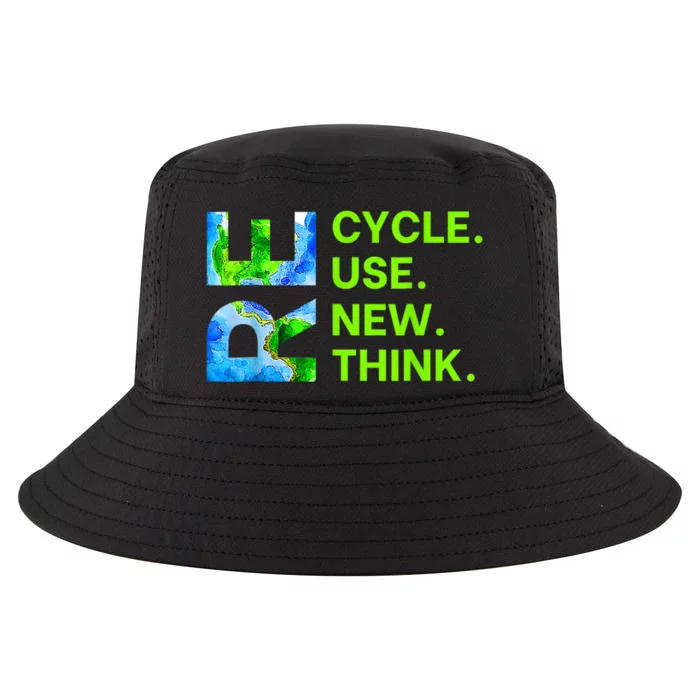 Recycle Reuse Renew Rethink Trending Earth Day Environmental Activism Cool Comfort Performance Bucket Hat