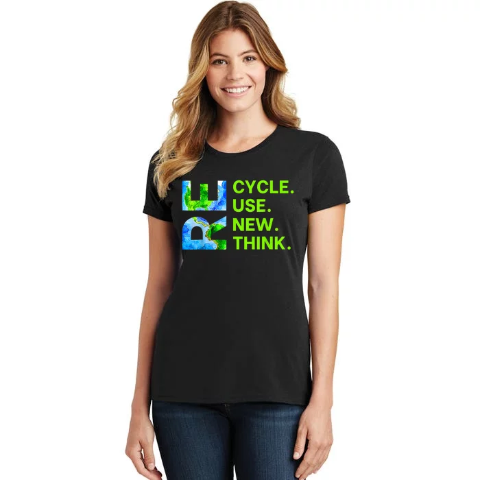 Recycle Reuse Renew Rethink Trending Earth Day Environmental Activism Women's T-Shirt