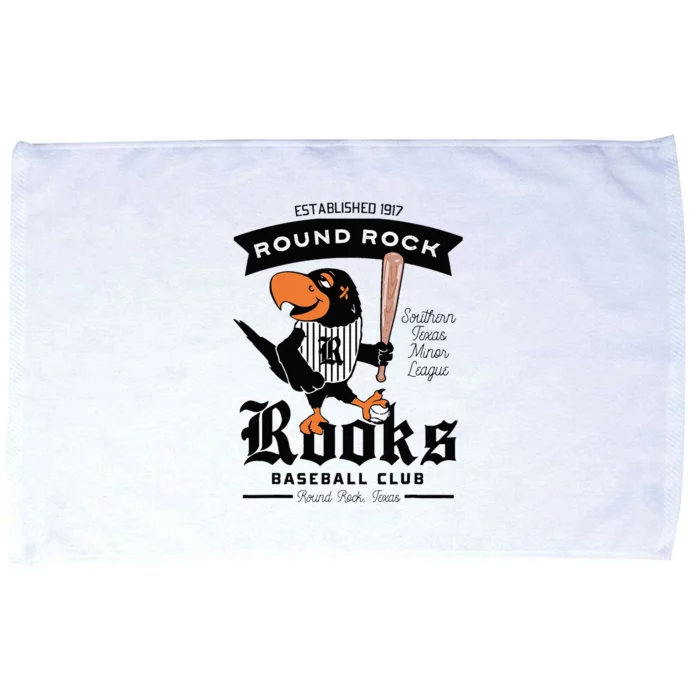 Round Rock Rooks Minor League Retro Baseball Team Microfiber Hand Towel