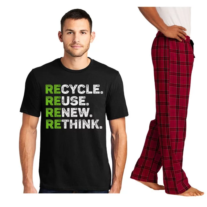 Recycle Reuse Renew Rethink Earth Day Environmental Activism 6 Pajama Set