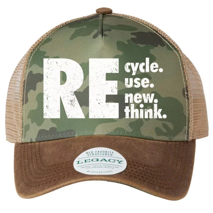 Recycle Reuse Renew Rethink Crisis Environmental Activism Legacy Tie Dye Trucker Hat