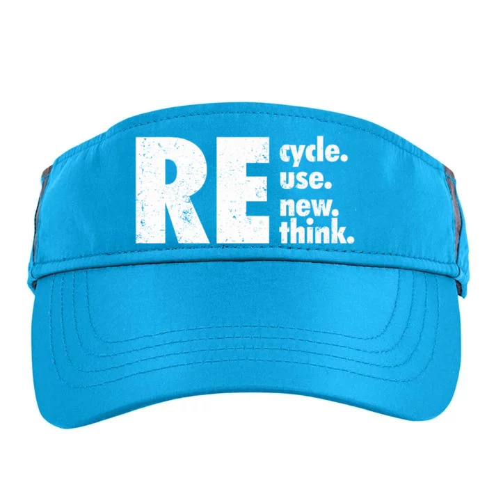 Recycle Reuse Renew Rethink Crisis Environmental Activism Adult Drive Performance Visor