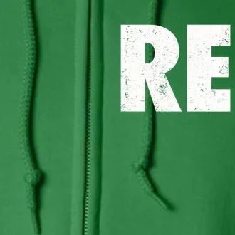 Recycle Reuse Renew Rethink Crisis Environmental Activism Full Zip Hoodie