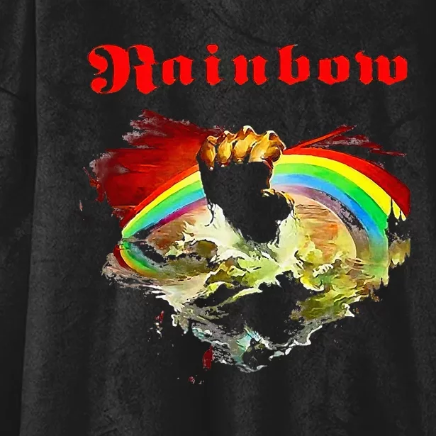 Rainbow Rising Ritchie Blackmore Rock Hooded Wearable Blanket