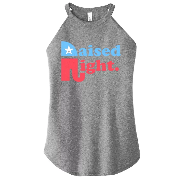 Raised Right Republican Elephant Retro Style Distressed Gift Women’s Perfect Tri Rocker Tank