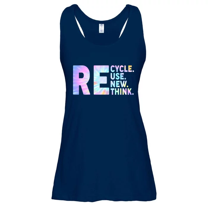 Recycle Reuse Renew Rethink Earth Day Environmental Activism Ladies Essential Flowy Tank