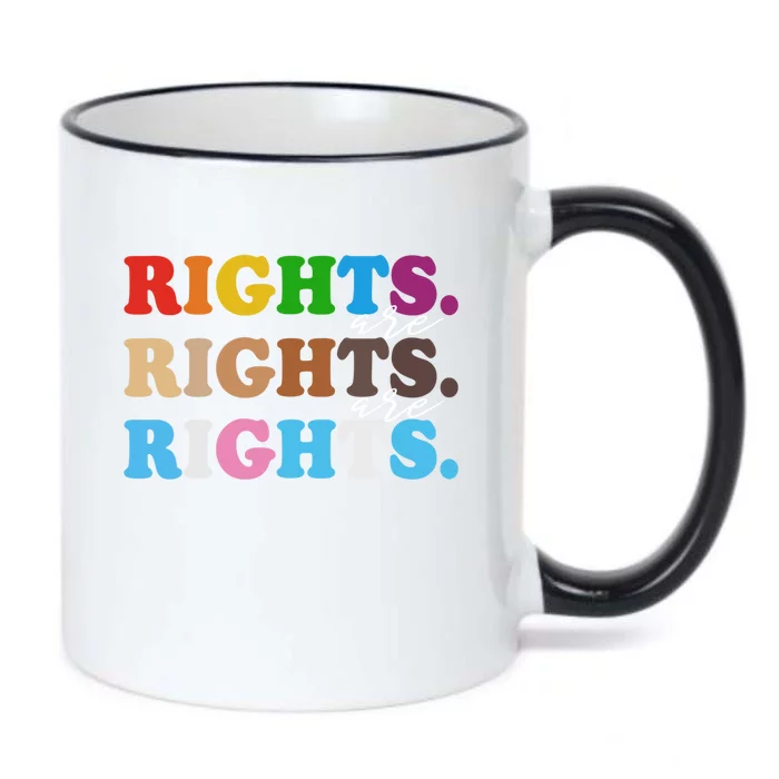 Rights Rights Rights Hu Rights Lgbtq Pride Blm Gift Black Color Changing Mug