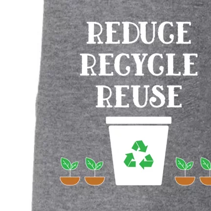 Reduce Recycle Reuse Earth Day Awareness Great Gift Doggie 3-End Fleece Hoodie