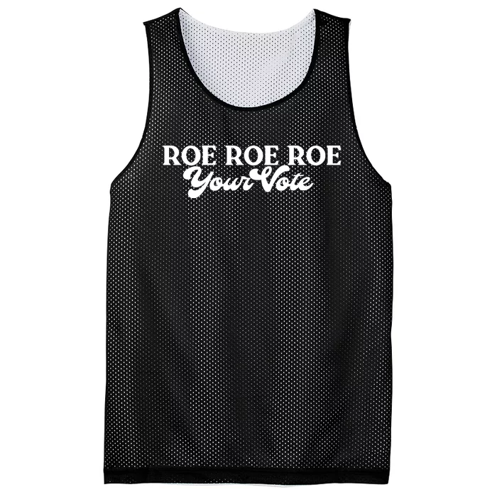 ROE ROE ROE YOUR VOTE Mesh Reversible Basketball Jersey Tank