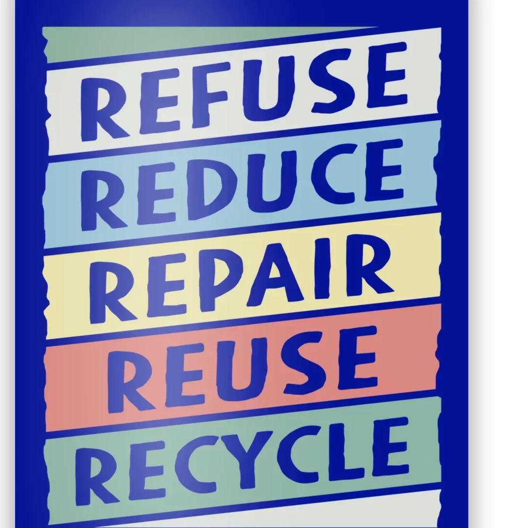 Refuse Reduce Repair Reuse Recycle Happy Earth Day Cute Gift Poster