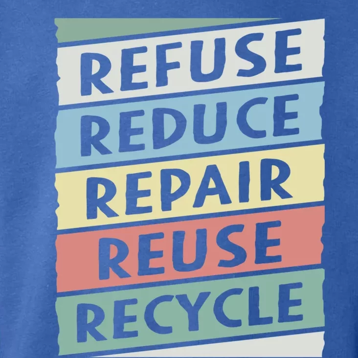 Refuse Reduce Repair Reuse Recycle Happy Earth Day Cute Gift Toddler Hoodie