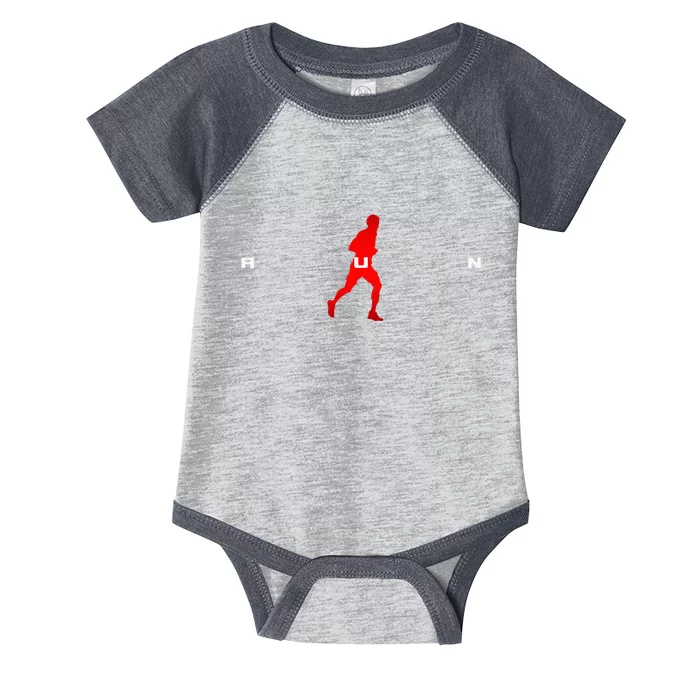 Runner Running Infant Baby Jersey Bodysuit