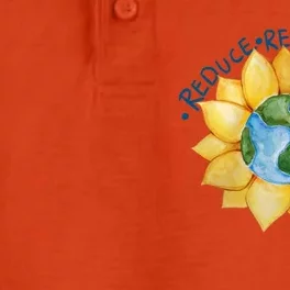 Reduce Reuse Recycle Earth Day Gift Dry Zone Grid Performance Polo