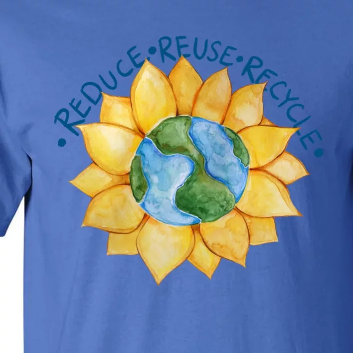 Reduce Reuse Recycle Earth Day Gift Tall T-Shirt