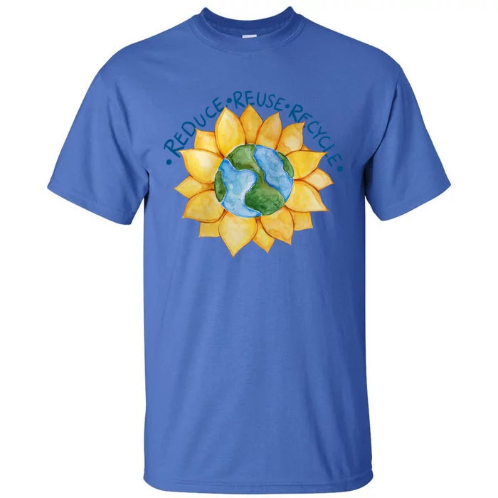 Reduce Reuse Recycle Earth Day Gift Tall T-Shirt