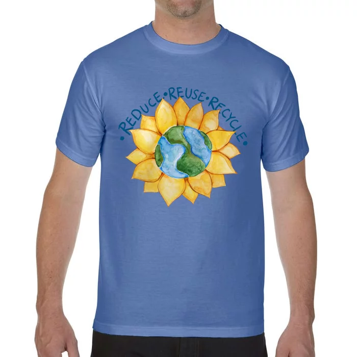 Reduce Reuse Recycle Earth Day Gift Comfort Colors T-Shirt