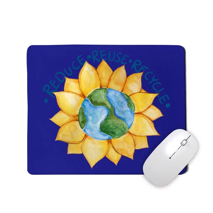 Reduce Reuse Recycle Earth Day Gift Mousepad