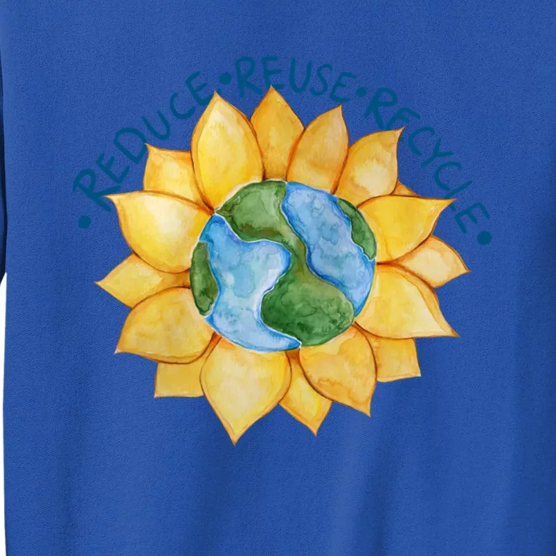 Reduce Reuse Recycle Earth Day Gift Tall Sweatshirt