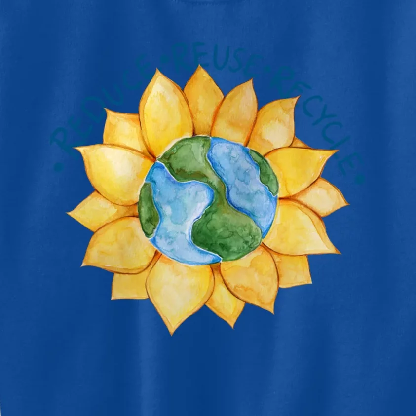 Reduce Reuse Recycle Earth Day Gift Kids Sweatshirt