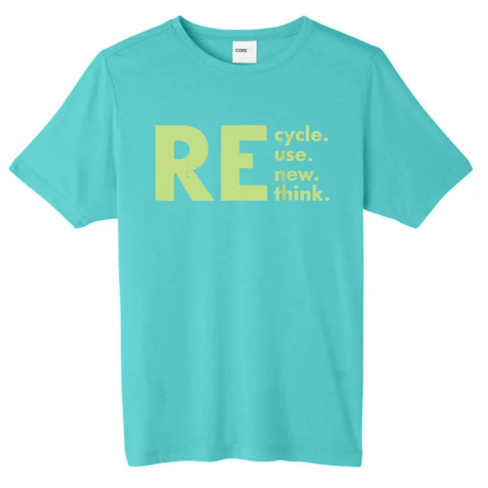 Recycle Reuse Renew Rethink Crisis Environmental Activism ChromaSoft Performance T-Shirt