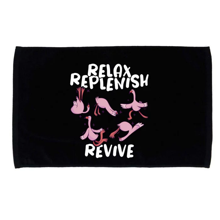 Relax Replenish Revive Yoga Instructor Meditation Yoga Great Gift Microfiber Hand Towel