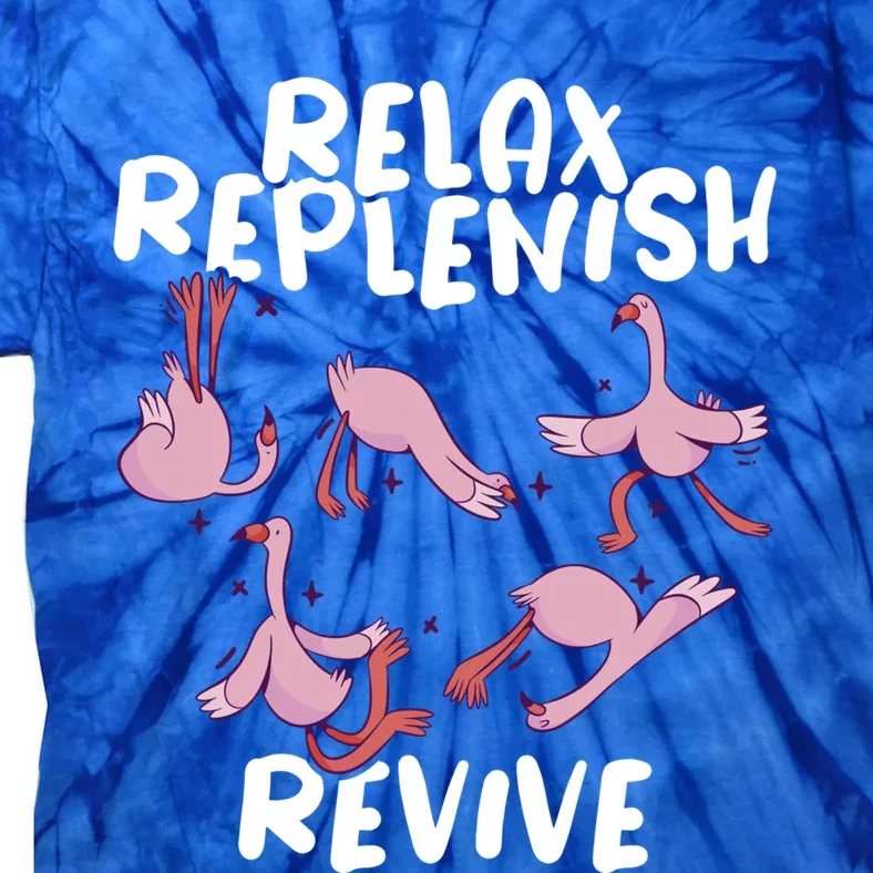 Relax Replenish Revive Yoga Instructor Meditation Yoga Great Gift Tie-Dye T-Shirt