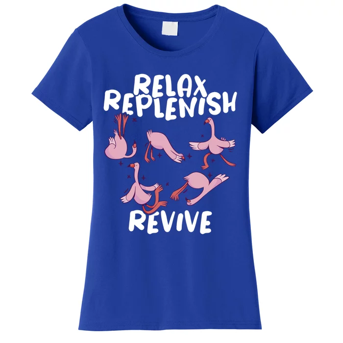 Relax Replenish Revive Yoga Instructor Meditation Yoga Great Gift Women's T-Shirt