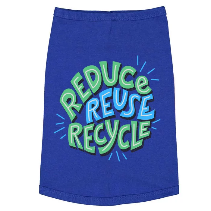 Reduce Reuse Recycle Green Design Gift Doggie Tank